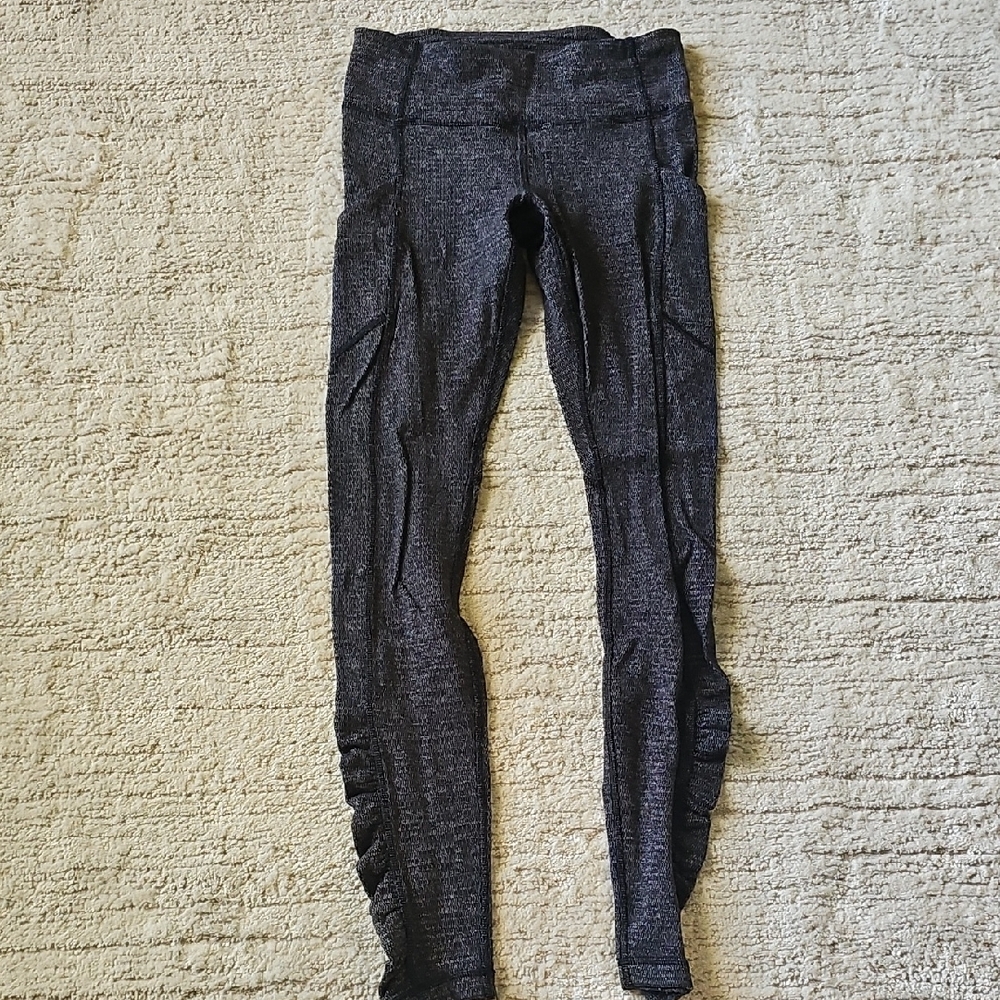 Gray Textured Lululemon Leggings